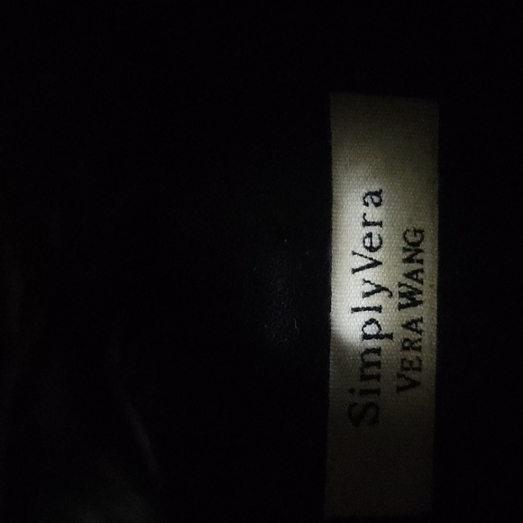 Sz7.5 Simply Vera Wang Metallic Silver & Black Boots - Picture 14 of 16